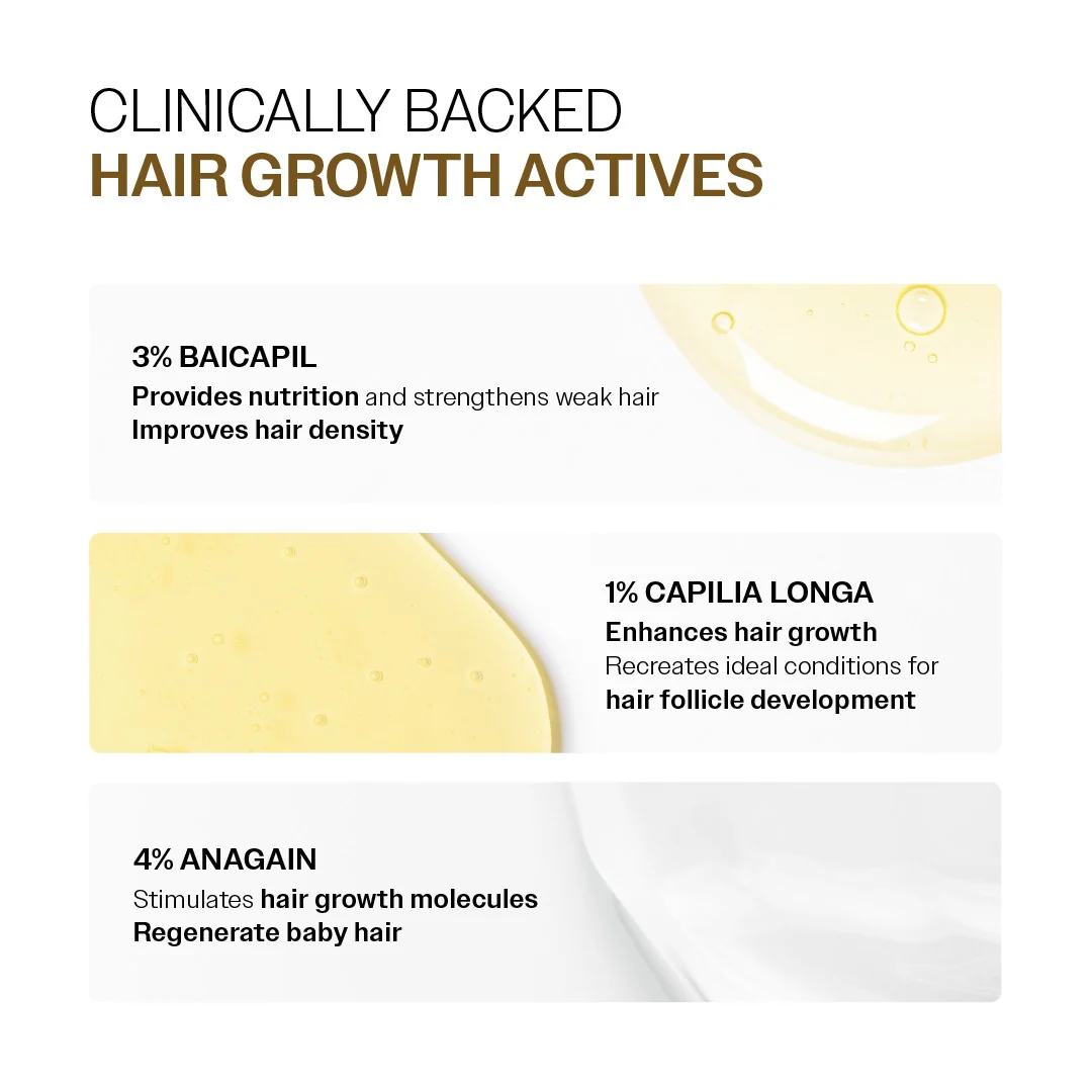 Advanced Hair Growth Serum with Redensyl, Rosemary & Rice Water - 30 ml - Image 5