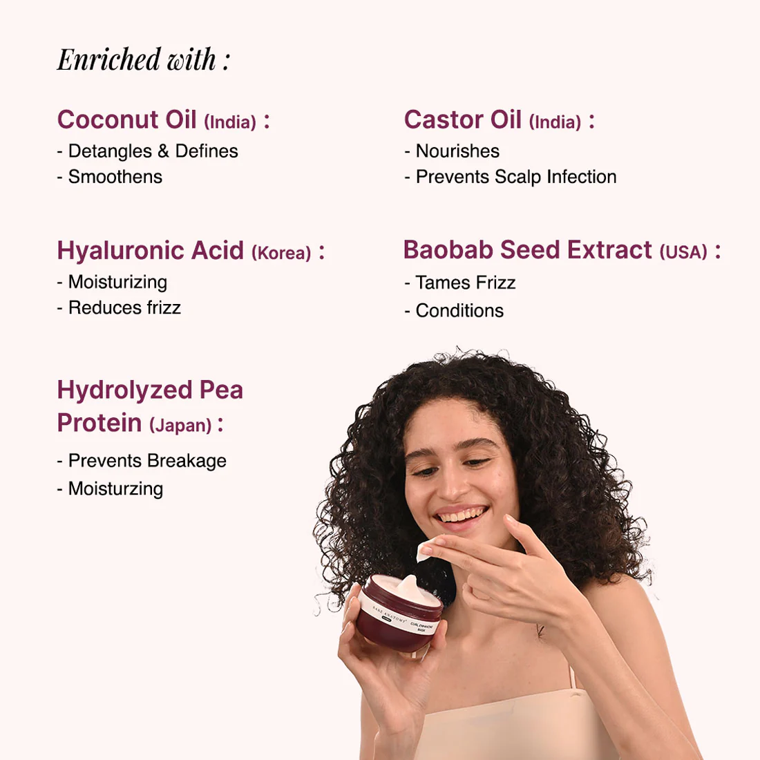 Curl Defining Kit (Shampoo - 250 ml | Hair Mask - 250 gm | Gel - 140 ml) - Image 3