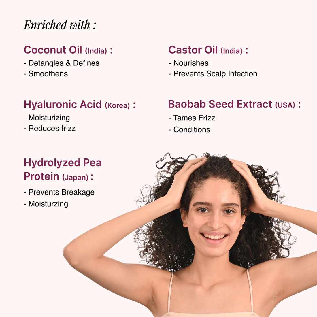 Curl Defining Kit (Shampoo - 250 ml | Hair Mask - 250 gm) - Image 4