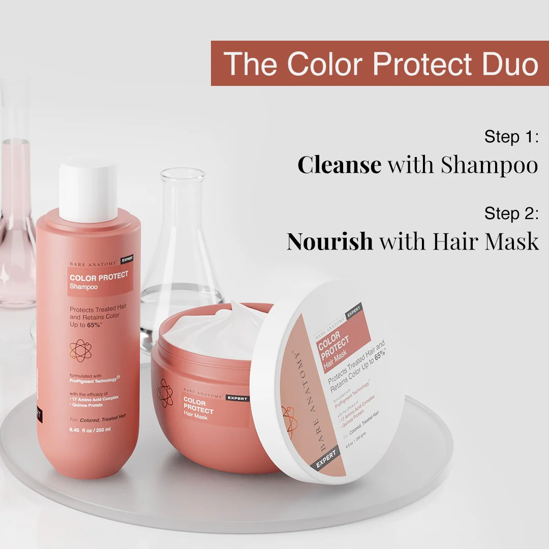 Color Protect Kit (Shampoo - 250 ml | Mask - 250 gm) | Color Retention upto 65% - Image 8