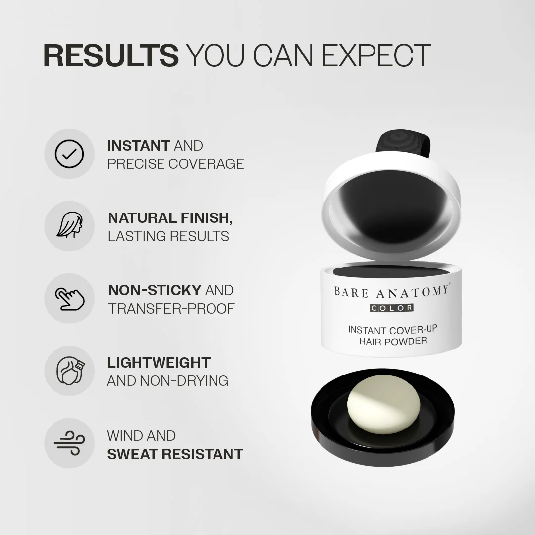 Instant Hair Cover-Up Powder (Black Color) - 4g - Image 4